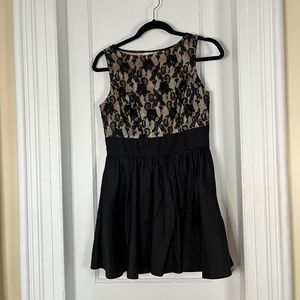 TwentyOne Woman's Dress Black + lace cocktail dress Size S